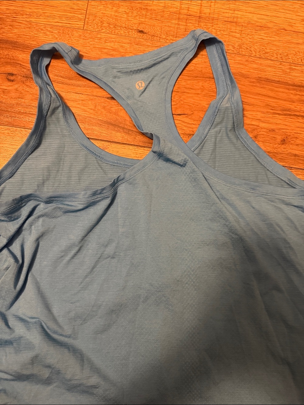 lululemon light blue swiftly racerback waist length tank - Picture 2 of 2